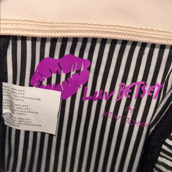 Luv Betsey by Betsey Johnson Butterfly Wings mini Backpack in pink faux leather - Picture 8 of 9